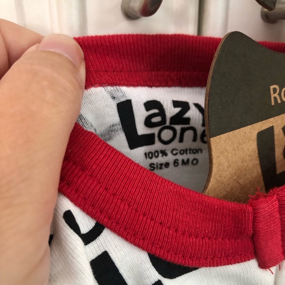 NWT LAZY One Sawing Logs Infant Romper - Picture 9 of 11